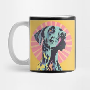 Retro Great Dane: Pastel Pup Revival Mug